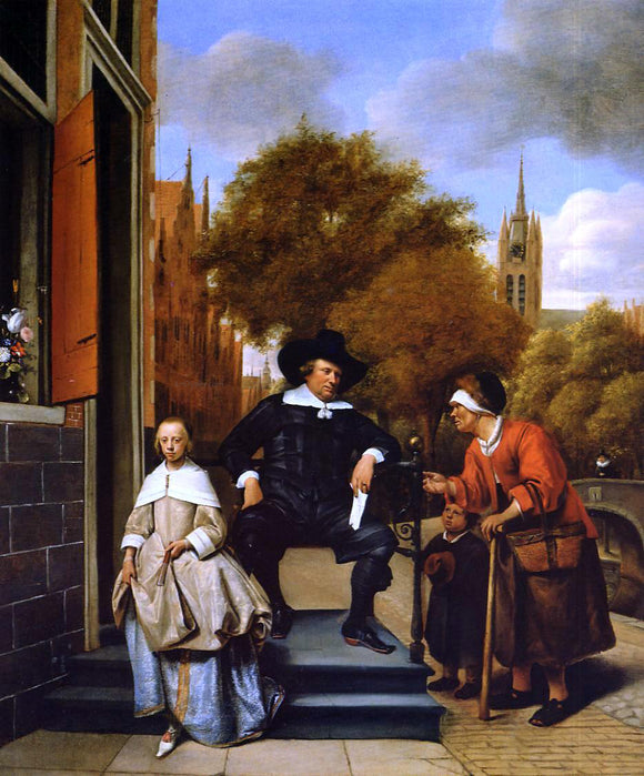  Jan Steen The Burgher of Delft and His Daughter - Art Print