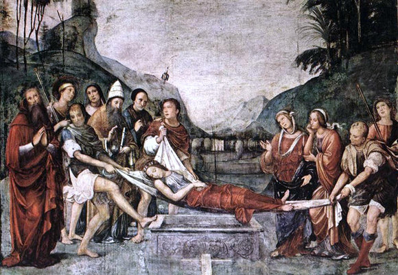  Francesco Francia The Burial of St Cecily - Art Print