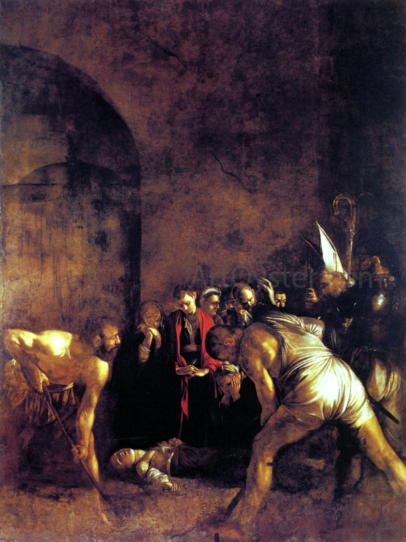  Caravaggio The Burial of St. Lucy - Art Print