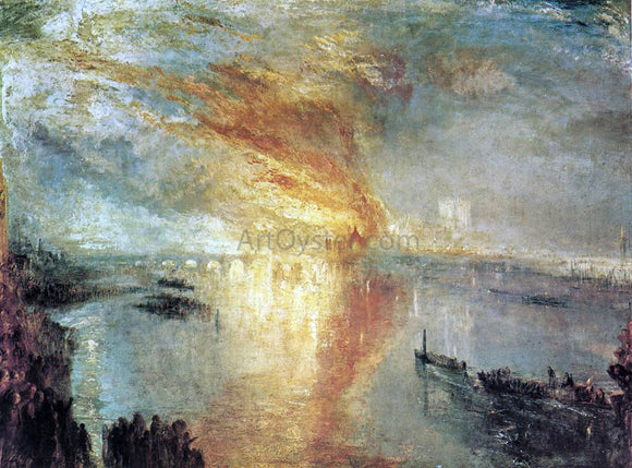  Joseph William Turner The Burning of the Houses of Lords and Commons, October 16, 1834 - Art Print