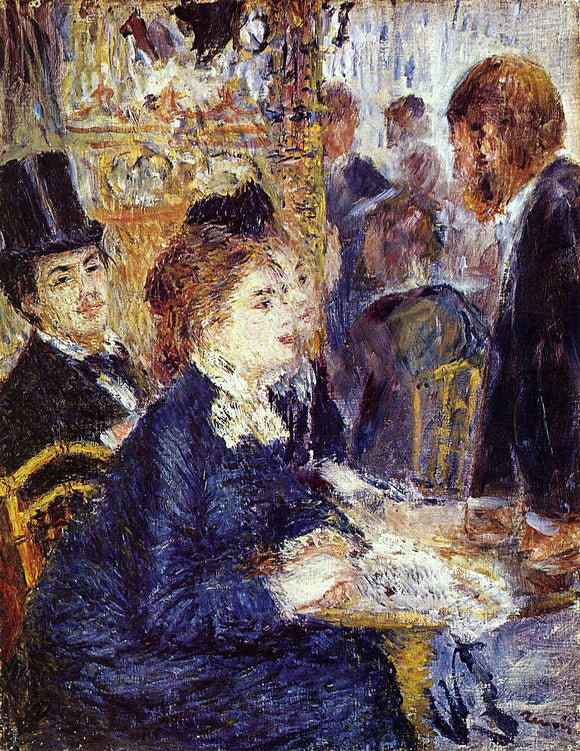  Pierre Auguste Renoir The Cafe - Art Print