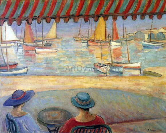  Henri Lebasque The Cafe on the terrace at St Ile de Yeu - Art Print