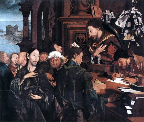  Marinus Van Reymerswaele The Calling of Matthew - Art Print