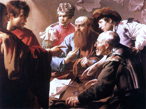  Hendrick Terbrugghen The Calling of St Matthew - Art Print