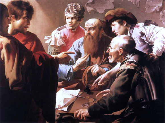  Hendrick Terbrugghen The Calling of St Matthew - Art Print