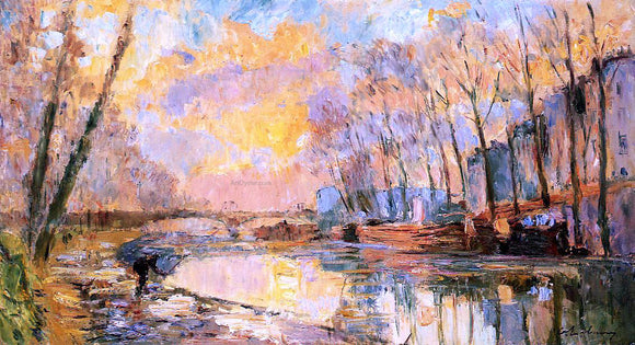  Albert Lebourg The Canal at Charenton - Art Print