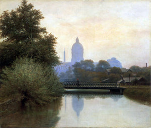  Richard B Gruelle The Canal, Early Morning - Art Print