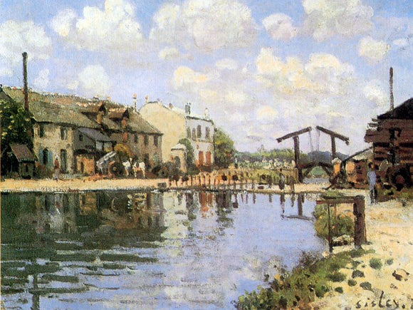  Alfred Sisley The Canal Saint-Martin - Art Print