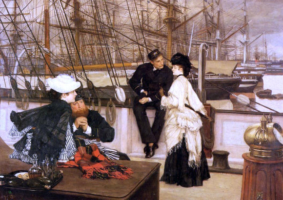  James Tissot The Captain and the Mate - Art Print