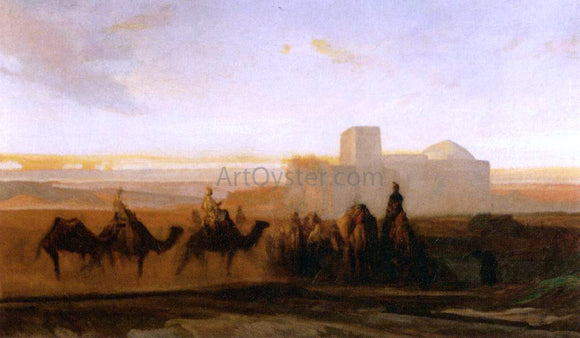  Alexandre Gabriel Decamps The Caravan - Art Print