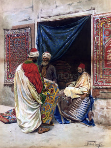  Giulio Rosati The Carpet Merchant - Art Print
