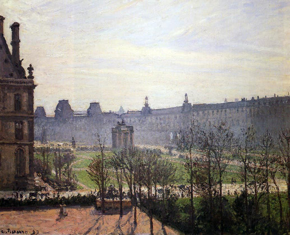  Camille Pissarro The Carrousel: Autumn, Morning - Art Print