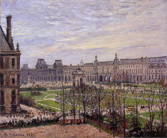  Camille Pissarro The Carrousel: Grey Weather - Art Print