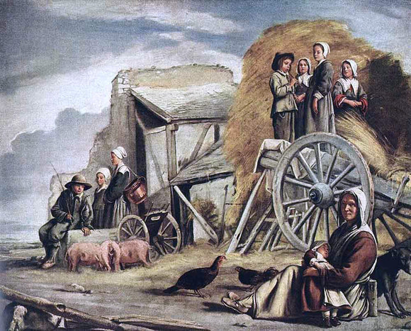  Louis Le Nain The Cart or Return from Haymaking - Art Print