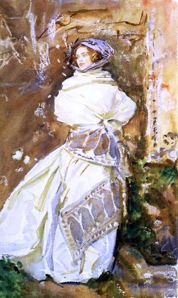  John Singer Sargent The Cashmere Shawl - Art Print