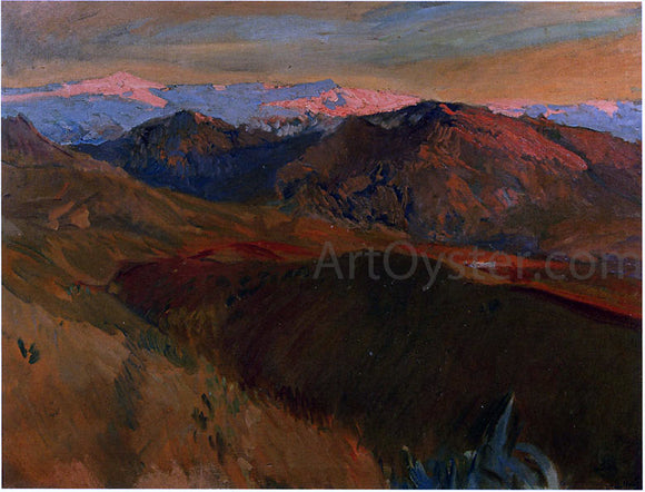  Joaquin Sorolla Y Bastida The Cemetery at Sierra Nevada, Granada - Art Print