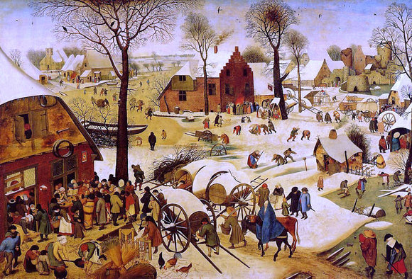  The Younger Pieter Bruegel The Census at Bethlehem - Art Print