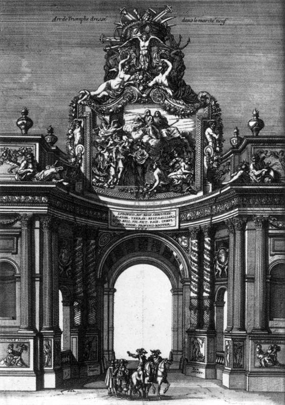  Jean Le Pautre The Ceremonial Entry of Louis XIV and Marie-Therese into Paris in 1660 - Art Print