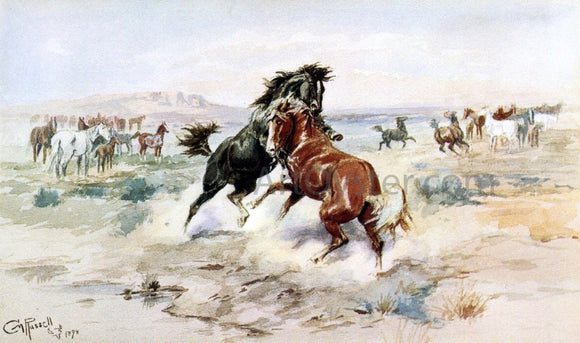  Charles Marion Russell The Challange, #2 - Art Print