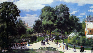  Pierre Auguste Renoir The Champs-Elysees during the Paris Fair of 1867 - Art Print