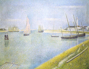  Georges Seurat The Channel at Gravelines, in the Direction of the Sea - Art Print