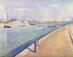  Georges Seurat The Channel at Gravelines, Petit-Fort-Philippe - Art Print