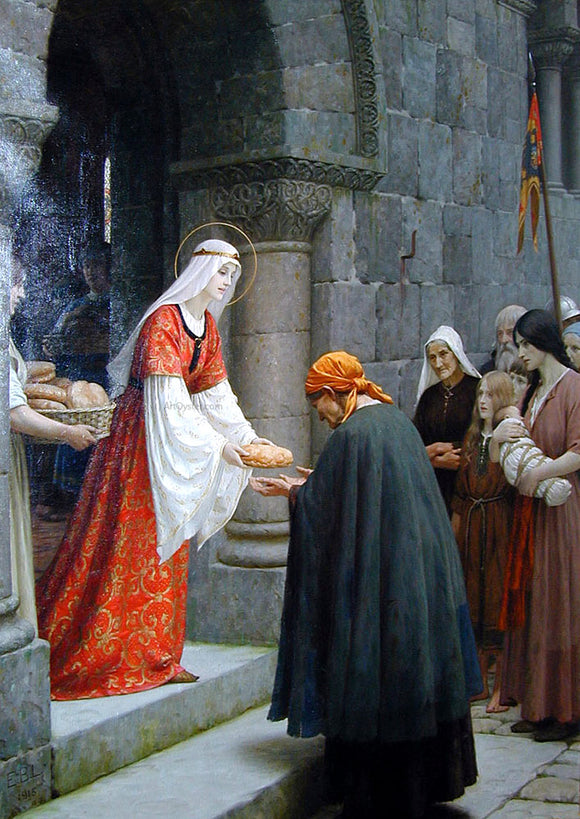  Edmund Blair Leighton The Charity of St. Elizabeth of Hungary - Art Print