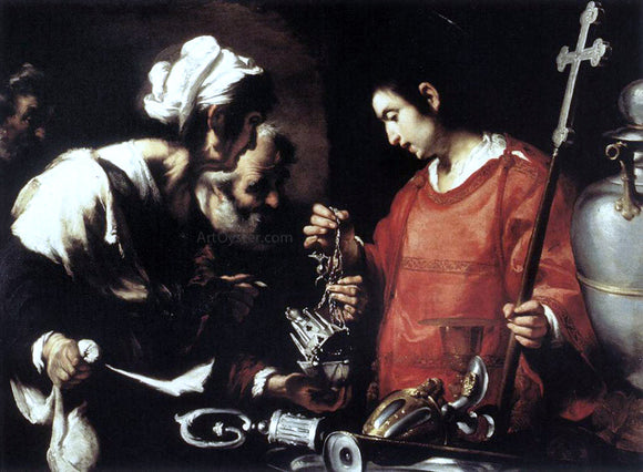  Bernardo Strozzi The Charity of St Lawrence - Art Print