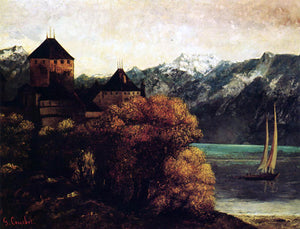  Gustave Courbet The Chateau de Chillon - Art Print