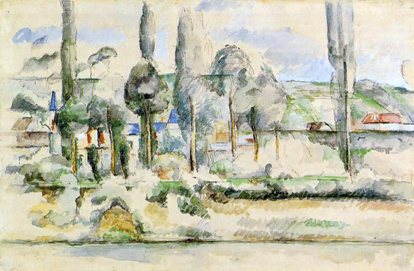  Paul Cezanne The Chateau de Medan - Art Print