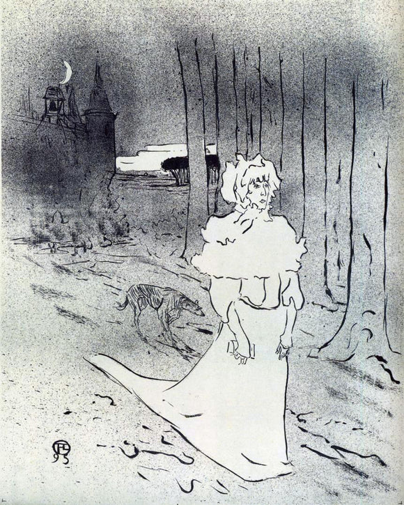  Henri De Toulouse-Lautrec The Chatelaine (also known as The Tocsin) - Art Print