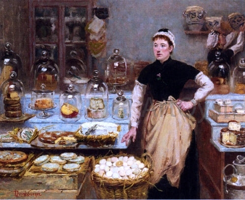  Edouard-Jean Dambourgez The Cheese Vendor - Art Print