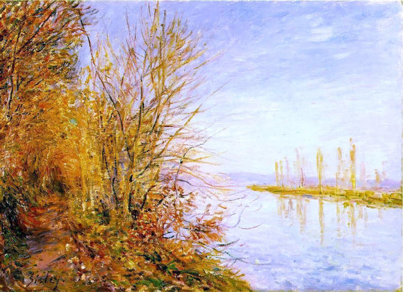  Alfred Sisley The Chemin de By through Woods at Rouches-Courtaut, St. Martin's, Summer - Art Print