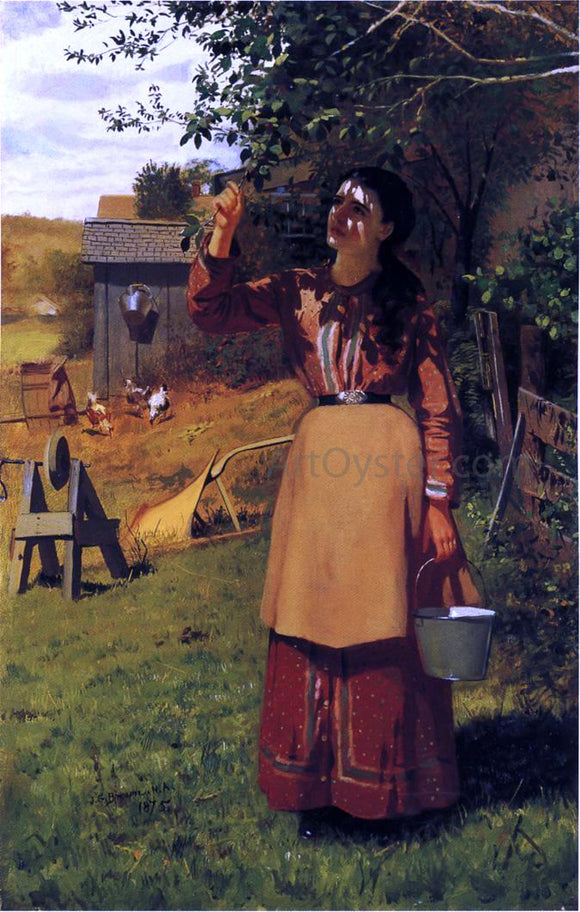  John George Brown The Cherry Picker - Art Print