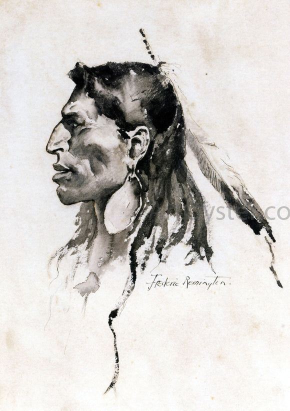  Frederic Remington The Cheyenne Type - Art Print