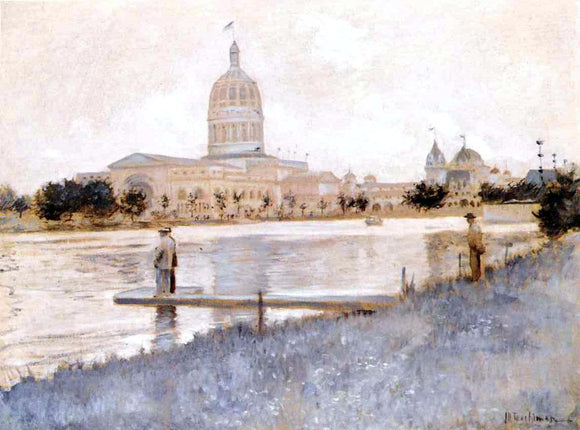  John Twachtman The Chicago World's Fair, Illinois Building - Art Print