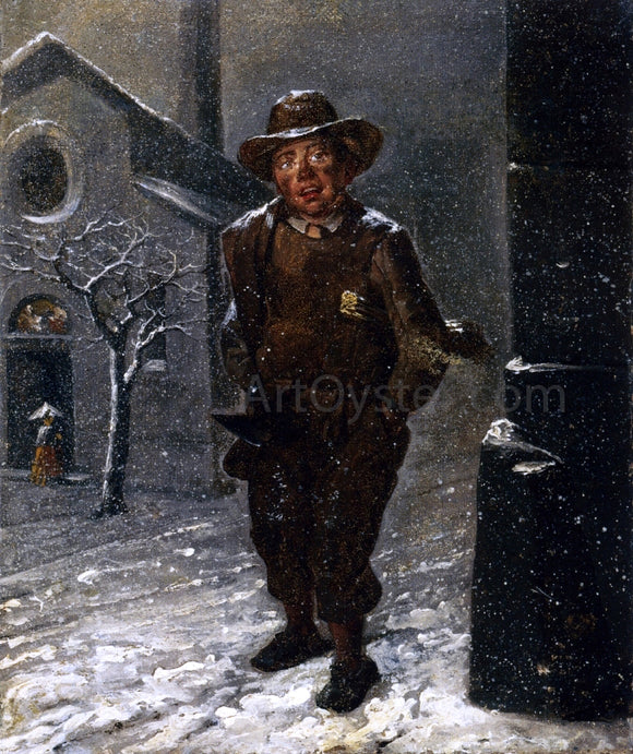  Angelo Inganni The Chimney Sweep - Art Print