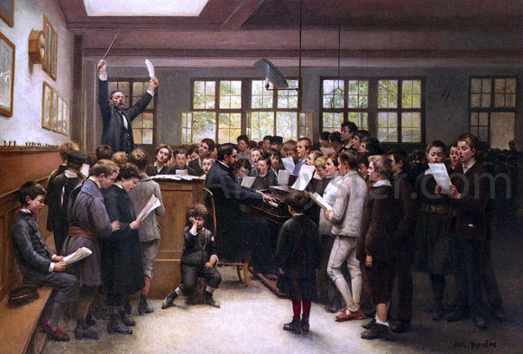  Auguste Joseph Trupheme The Choir Lesson - Art Print