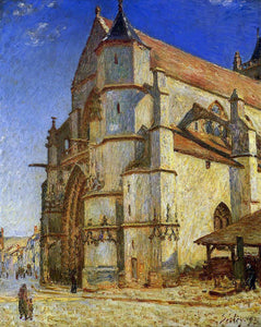  Alfred Sisley The Church at Moret in Morning Sun - Art Print