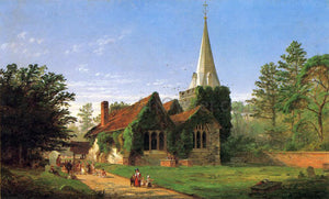  Jasper Francis Cropsey The Church at Stoke Poges - Art Print