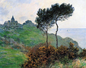  Claude Oscar Monet The Church at Varengaville, Grey Weather - Art Print