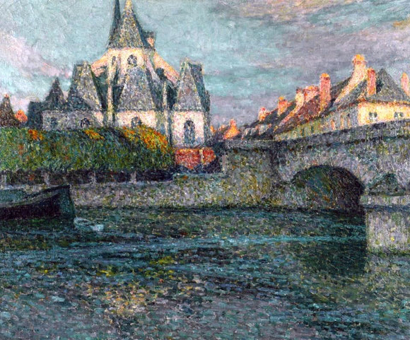  Henri Le Sidaner The Church, Nemours - Art Print