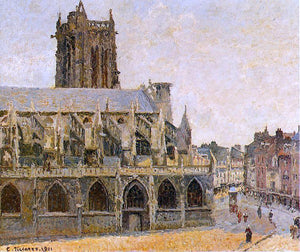  Camille Pissarro The Church of Saint-Jacques, Dieppe - Art Print