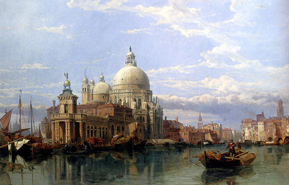  George Clarkson Stanfield Church of Santa Maria Della Salute, Venice - Art Print
