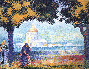  Henri Edmond Cross The Church of Santa Marie degli Angeli near Assisi - Art Print