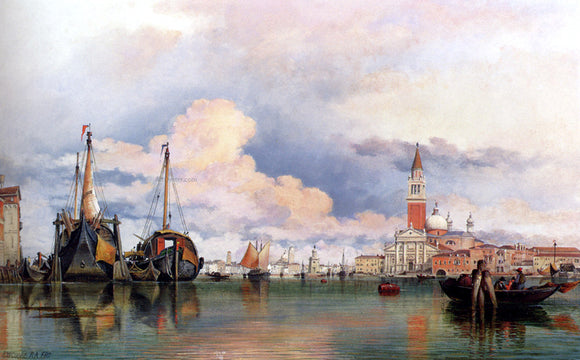  Edward William Cooke The Church Of The Gesuati And Riva Delle Zattere, With San Giorgio Maggiore Looking East - Art Print