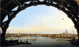  Canaletto The City Seen Through an Arch of Westminster Bridge - Art Print