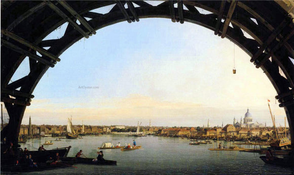  Canaletto The City Seen Through an Arch of Westminster Bridge - Art Print