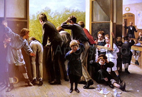  Auguste Joseph Trupheme The Class Pranksters - Art Print