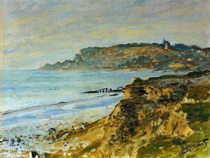  Claude Oscar Monet The Cliff at Sainte-Adresse - Art Print